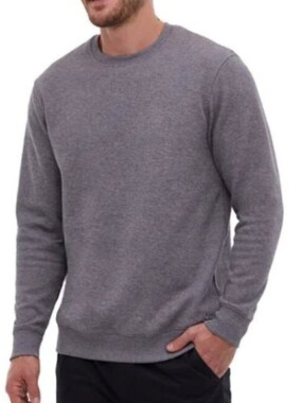 Bench Sweatshirt Men's Size L Bonded Waffle Fleece Lined Thermal Crewneck NWT